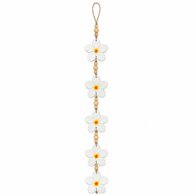 Frangipani Painted Wooden Hanging